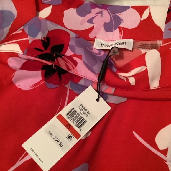 Calvin Klein Floral Blouse - Picture 3 of 5